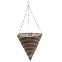 Basket lamp cone cone nature Ø30cm H36cm