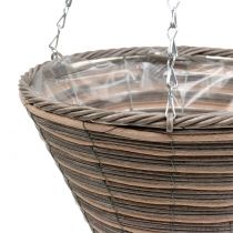 Basket lamp cone cone nature Ø30cm H36cm