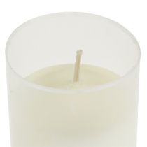 Refill candle for grave light white H10cm 12pcs