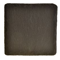 Product Natural slate plate square coasters black 10×10cm 6pcs