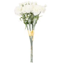 Product Kunstnelken Bouquet White 40cm, 4 Bunches