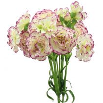 Product Carnation White-Purple 64cm 4pcs