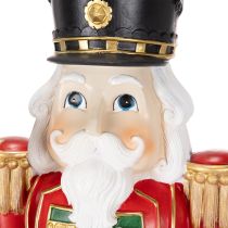 Product NUTCRACKER FIGURE 59CM, POLYRESIN, RED, GREEN, GOLD – CHRISTMAS DECORATION FOR INDOORS