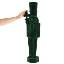 Product Flocked Nutcracker Standing Figurine 77 cm Dark Green Indoor Decoration