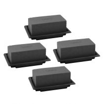 OASIS® Black Table Deco Mini Floral Foam Black 4pcs