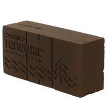 Product Oasis Renewal Floral Foam Brick 23cm Brown for Floral Arrangements