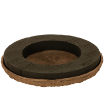 Product OASIS Renewal Biolit Floral Foam Ring with Base, 38 cm, Brown, 2 Pack for Wreaths