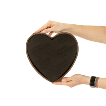 Product OASIS® Renewal® Biolit® Floral Foam Heart, 26 x 24 x 5 cm, Black When Wet, Pack of 2