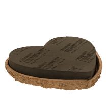 Product OASIS® Renewal® Biolit® Floral Foam Heart, 26 x 24 x 5 cm, Black When Wet, Pack of 2