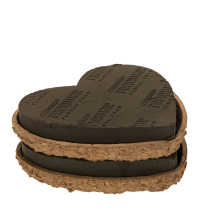 Product OASIS® Renewal® Biolit® Floral Foam Heart, 26 x 24 x 5 cm, Black When Wet, Pack of 2