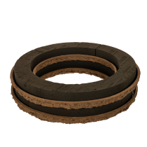 Product OASIS® Renewal® Floral Foam Ring with Tray, 45 cm, 2 Pack for Floral Wreaths