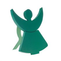 Floral foam angel with stand-up dimensions 45cm x 34cm