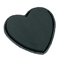 Product Floral Foam Heart Black 25.5cm 2 pcs