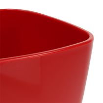 Orchid pot glossy Ø12.5cm red, 1 p