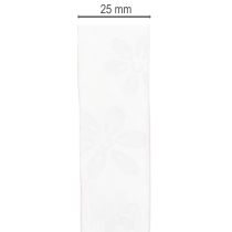 Product Organza ribbon, floral gift ribbon, pink, 25mm, 18m