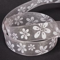 Product Organza ribbon, floral gift ribbon, pink, 25mm, 18m