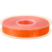 Product Organza ribbon gift ribbon orange ribbon selvedge 15mm 50m