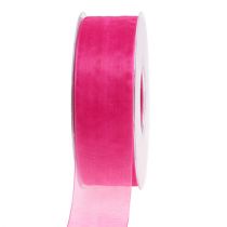 Product Organza ribbon with selvage 50m pink