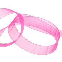 Product Organza ribbon gift ribbon pink ribbon selvedge 40mm 50m