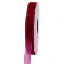 Organza ribbon Bordeaux 15mm 50m