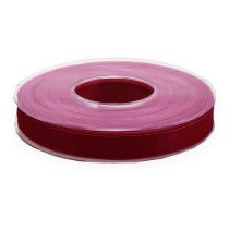 Product Organza ribbon selvage ribbon Organza Bordeaux 15mm 50m