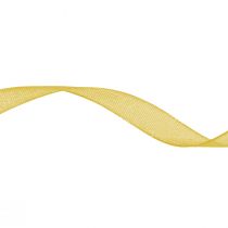 Product Organza ribbon gift ribbon yellow ribbon selvedge 6mm 50m