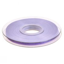 Product Organza ribbon gift ribbon purple ribbon selvedge 6mm 50m