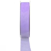 Product Organza ribbon with selvedge 2.5cm 50m medium purple