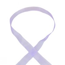 Organza ribbon with selvedge 2.5cm 50m medium purple