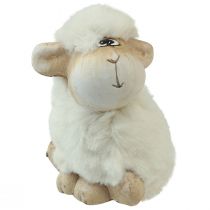 Product Easter Decoration Sheep Ceramic Decoration Easter Cream 9.5×6×9cm 4 pcs