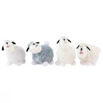 Product Easter decoration sheep table decoration decorative sheep figures 7.5cm 4pcs