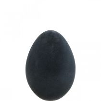 Product Easter egg plastic decoration egg black flocked 25cm