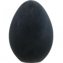 Easter egg plastic black egg Easter decoration flocked 40cm