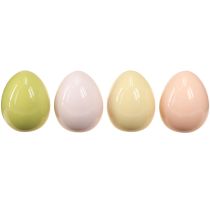 Product Easter Eggs Ceramic Eggs Decoration Pastel Shiny 5×6cm 8 Pcs