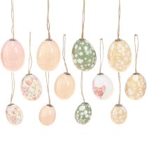 Product Easter Eggs Plastic with Chicken Green Brown 3.5-5.5cm 24 pcs