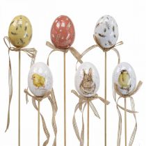 Easter eggs plastic flower plug Easter decoration H6cm 6pcs