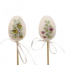 Easter eggs plastic Easter decoration plant plugs H6cm 12 pieces
