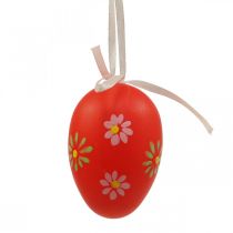Product Easter eggs to hang up with flowers Easter decoration 6cm 12pcs