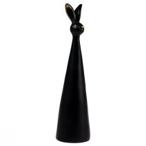Product Easter bunny black gold Easter decoration bunny Ø10cm H42cm