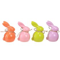 Product Easter Bunny Ceramic Decoration Bunnies Colorful 5.5×6×9.5cm 4 pcs