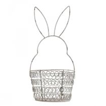 Easter basket wire basket Easter Bunny Shabby Ø12cm H26.5cm