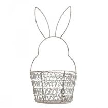 Easter basket wire basket Easter Bunny Shabby Ø12cm H26.5cm