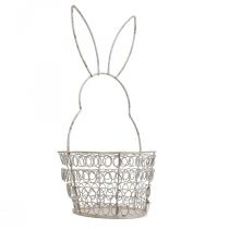Product Easter basket wire basket Easter bunny shabby Ø12cm H26.5cm
