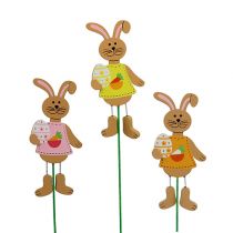 Product Easter plug rabbit with egg 12cm L29cm 15pcs