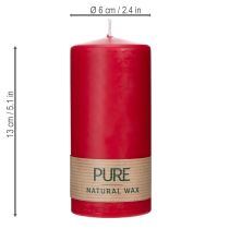 Product PURE pillar candle made of natural wax for a cozy atmosphere 13cm