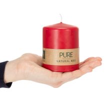 Product Order the PURE natural wax candle for a relaxed living room atmosphere (9cm).