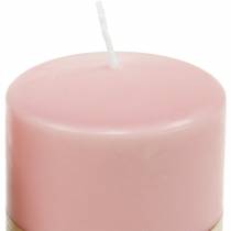 Product PURE pillar candle 90/70 pink natural wax candle sustainable candle decoration