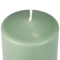 Product PURE pillar candle green emerald Wenzel candles 130/60mm