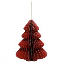 Product Paper Christmas tree Bordeaux Christmas decoration H20cm