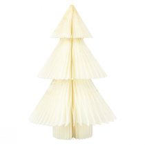 Product Paper Christmas Tree Paper Christmas Tree White Gold H30cm